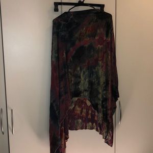 Tie dye poncho